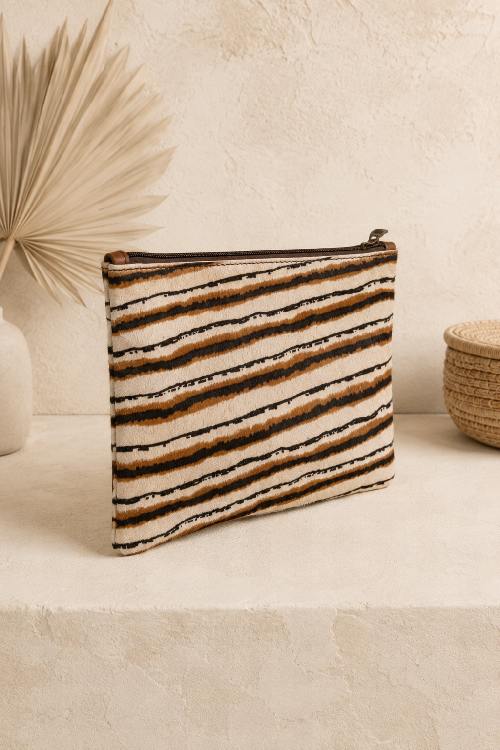 Moroccan Cow Hide Clutch