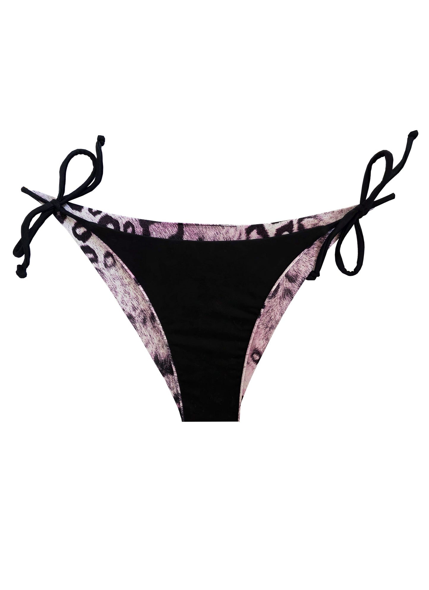 Reversible Cheetah Bikini Bottom - Purple/Black