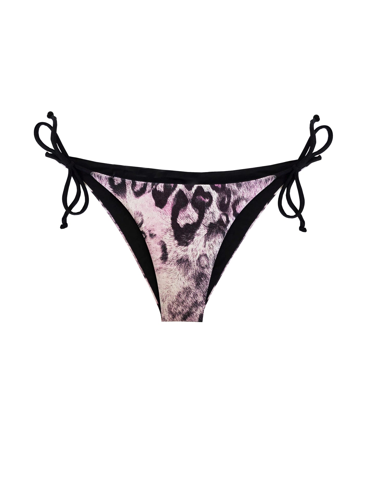 Reversible Cheetah Bikini Bottom - Purple/Black