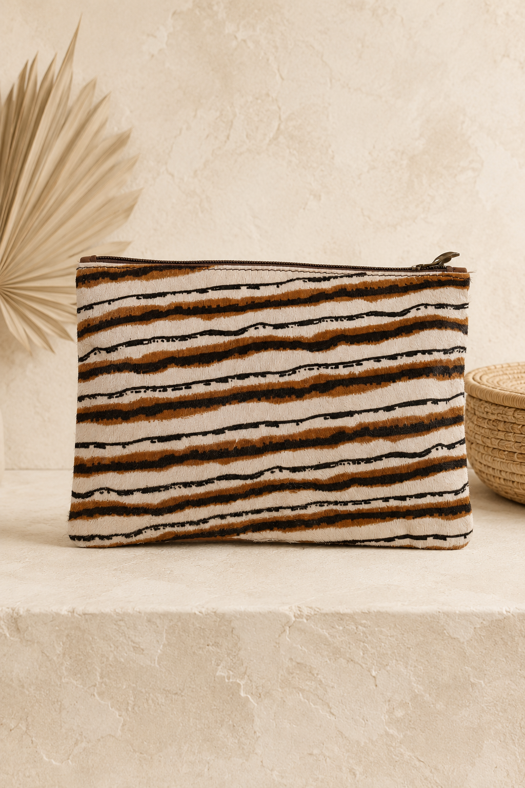 Moroccan Cow Hide Clutch