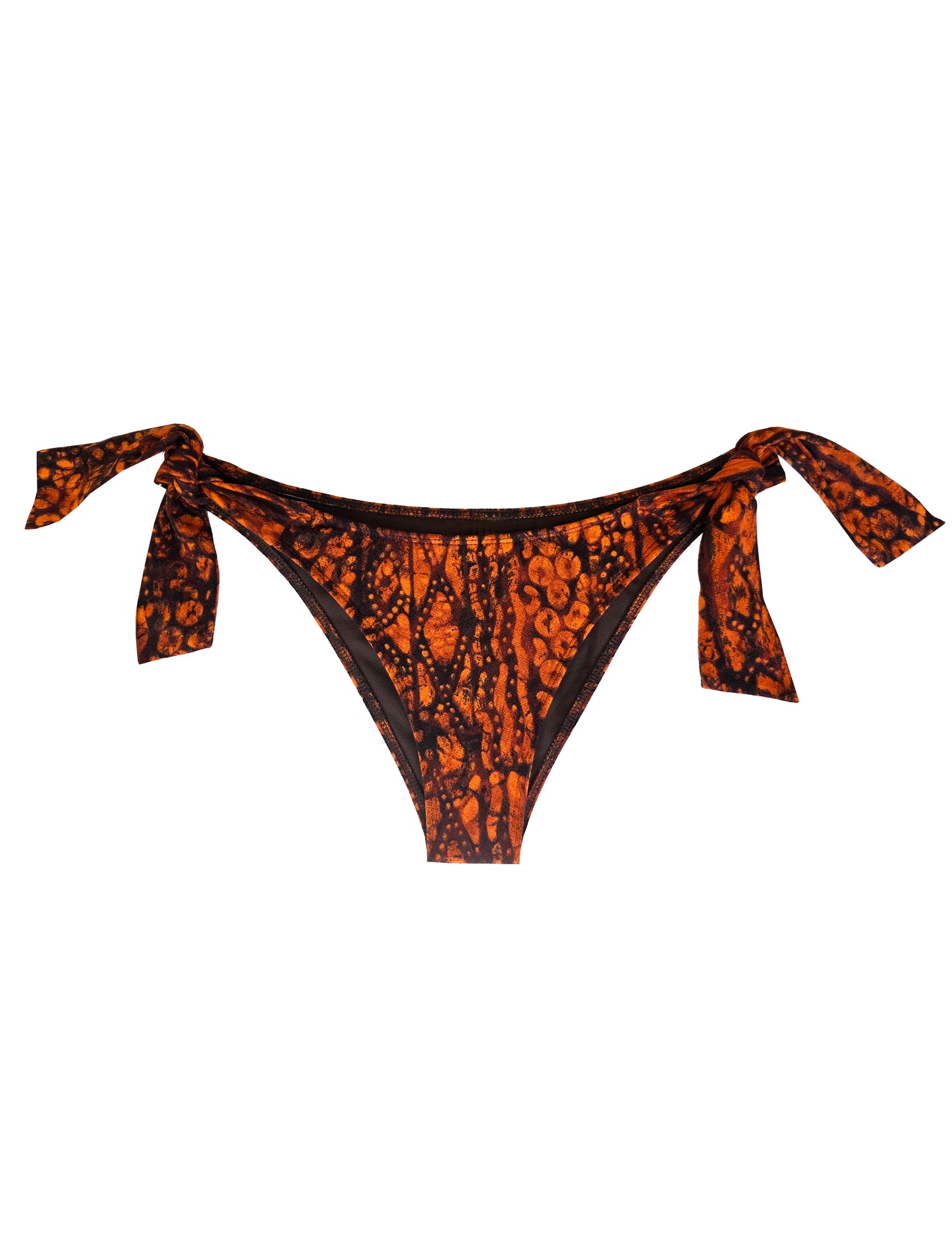 Orange Snake Bikini Bottom