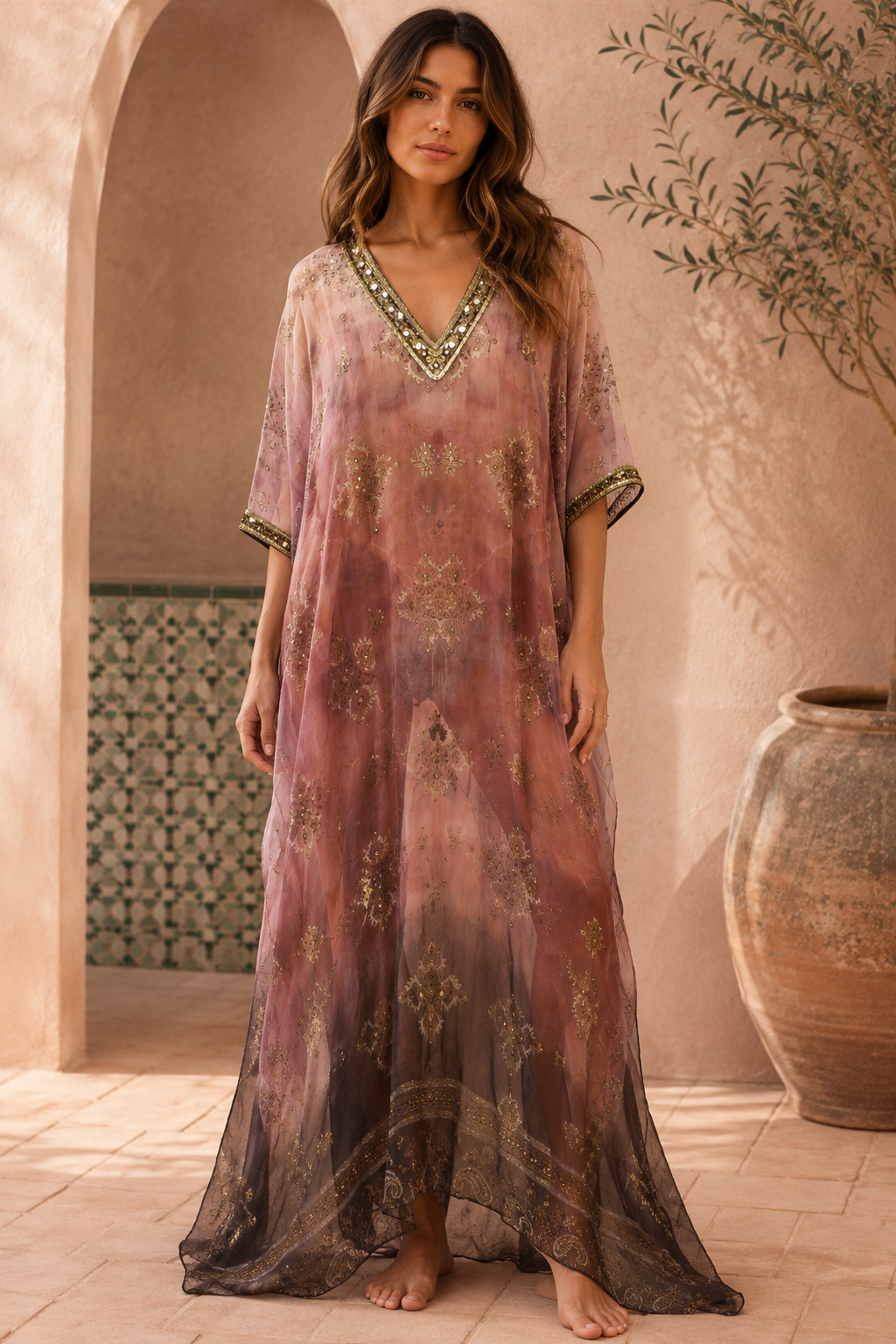 Midnight Mirage Kaftan