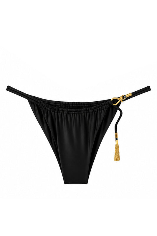 Hooked Bikini Bottom-Black