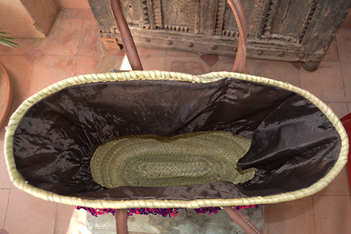 Handmade Moroccan Beach Bag - Pink Missoni Tassels